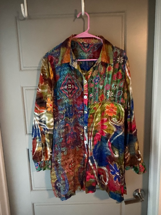John Mark Tops - John Mark Multicolor Paisley & Floral Button-Down Shirt